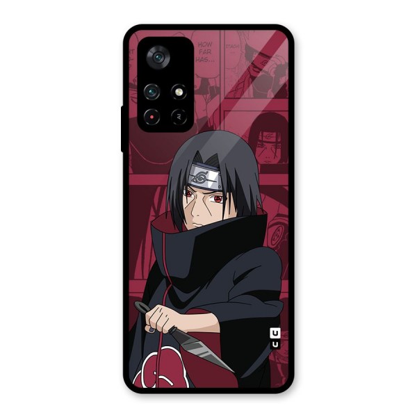 Mang Itachi Glass Back Case for Poco M4 Pro 5G