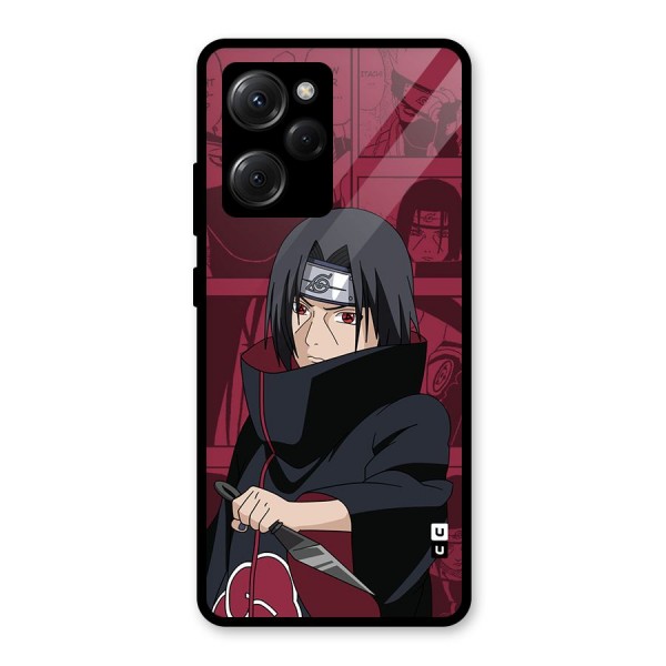 Mang Itachi Glass Back Case for Poco X5 Pro