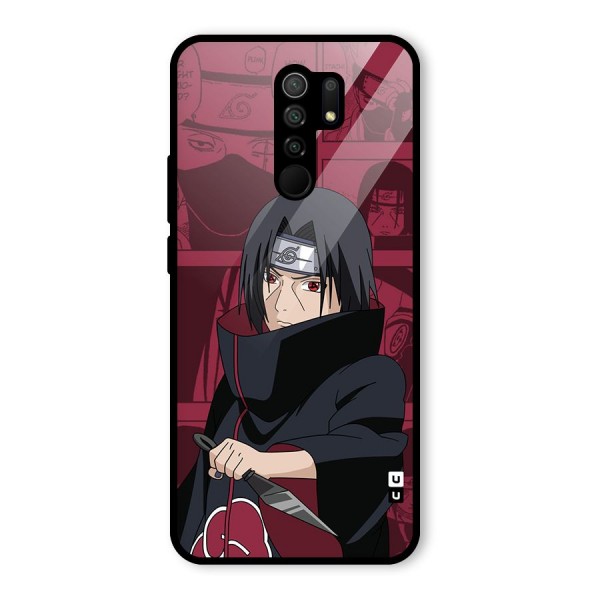 Mang Itachi Glass Back Case for Redmi 9 Prime