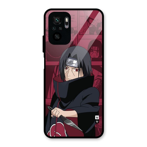 Mang Itachi Glass Back Case for Redmi Note 10