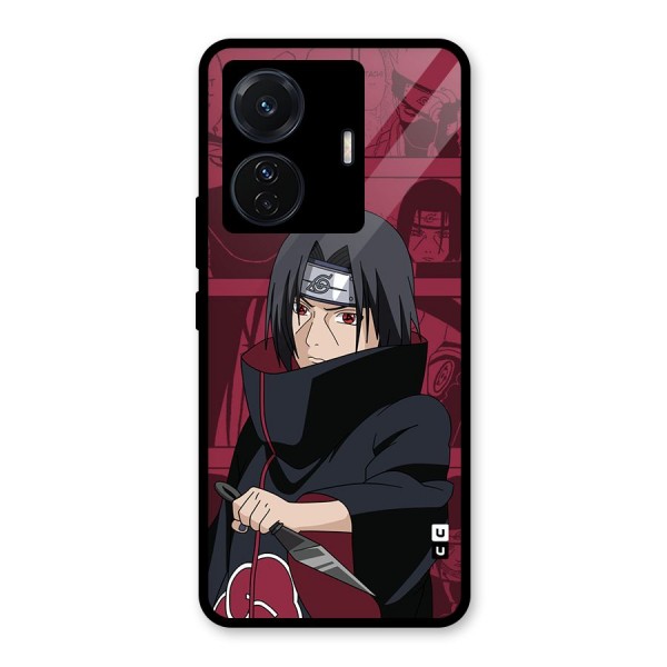 Mang Itachi Glass Back Case for Vivo T1 Pro