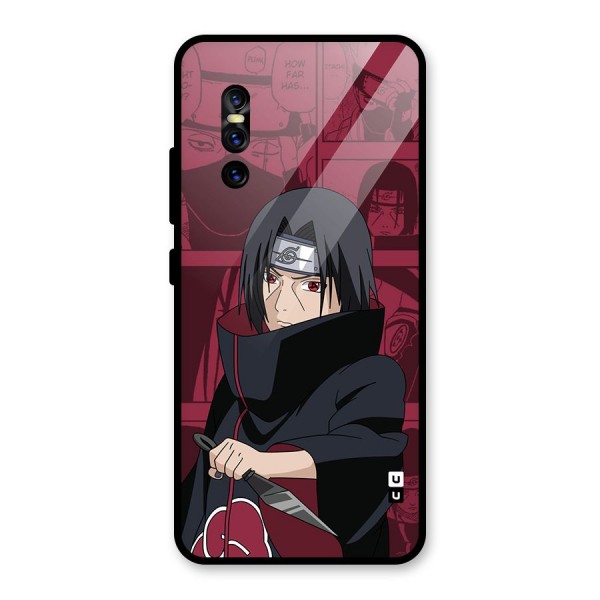 Mang Itachi Glass Back Case for Vivo V15 Pro