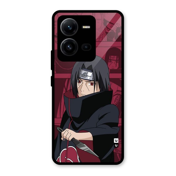 Mang Itachi Glass Back Case for Vivo V25