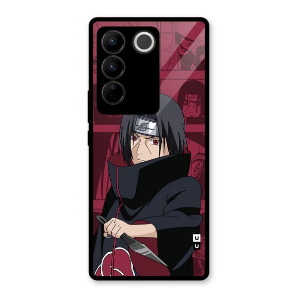 Mang Itachi Glass Back Case for Vivo V27