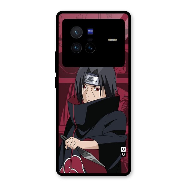 Mang Itachi Glass Back Case for Vivo X80