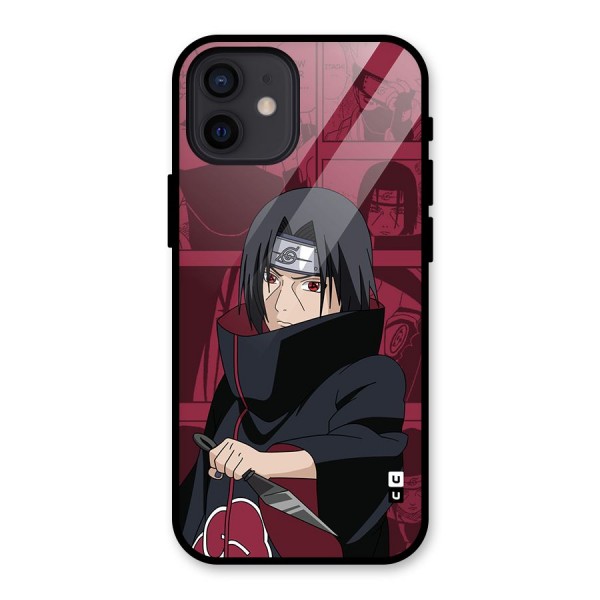 Mang Itachi Glass Back Case for iPhone 12