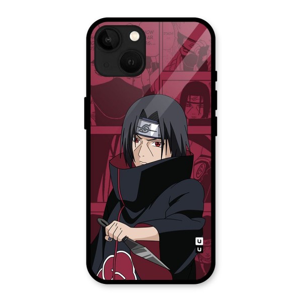 Mang Itachi Glass Back Case for iPhone 13