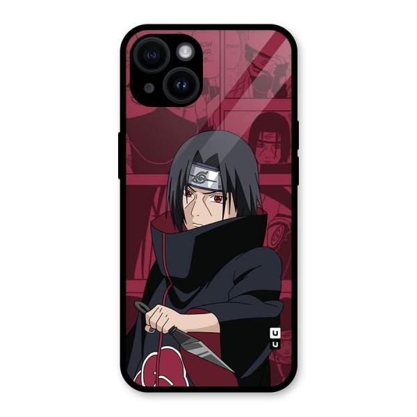 Mang Itachi Glass Back Case for iPhone 14