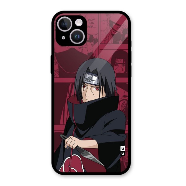 Mang Itachi Glass Back Case for iPhone 14 Plus