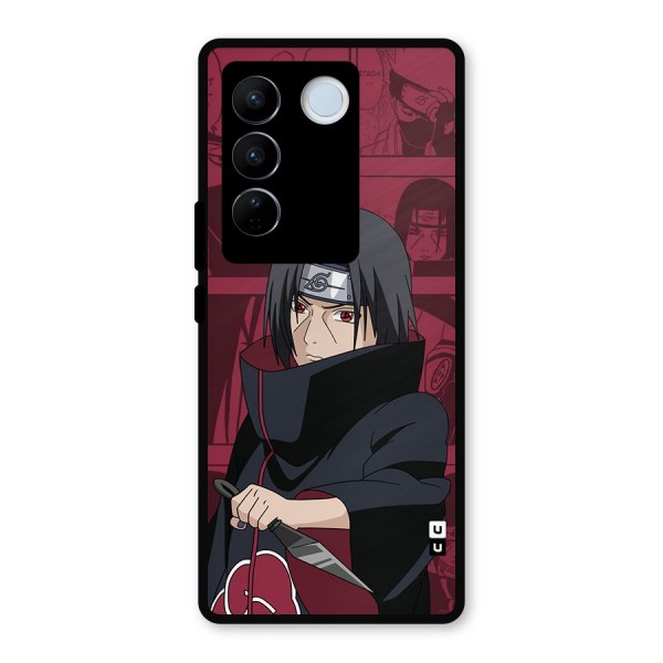 Mang Itachi Metal Back Case for Vivo V27 Pro