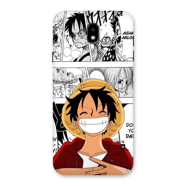 Manga Style Luffy Back Case for Galaxy J7 Pro