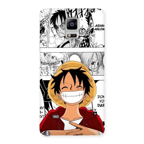 Manga Style Luffy Back Case for Galaxy Note 4