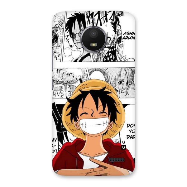 Manga Style Luffy Back Case for Moto E4