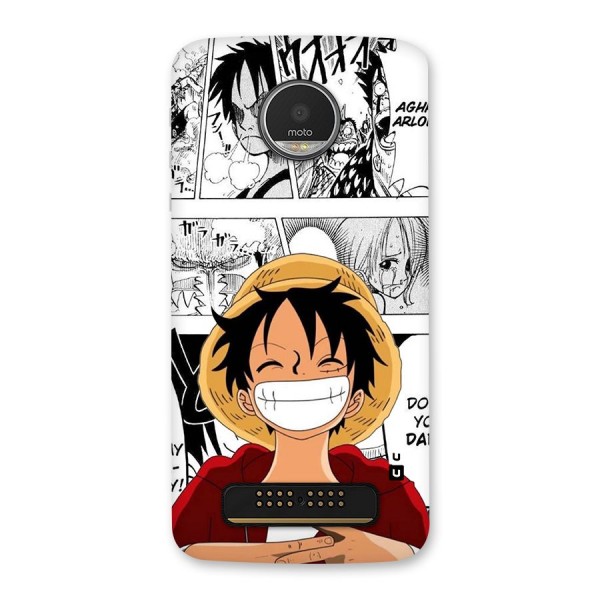 Manga Style Luffy Back Case for Moto Z Play