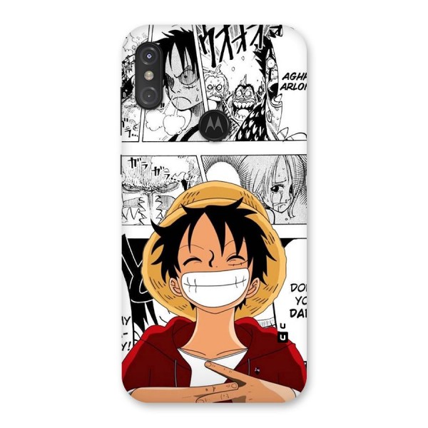 Manga Style Luffy Back Case for Motorola One Power