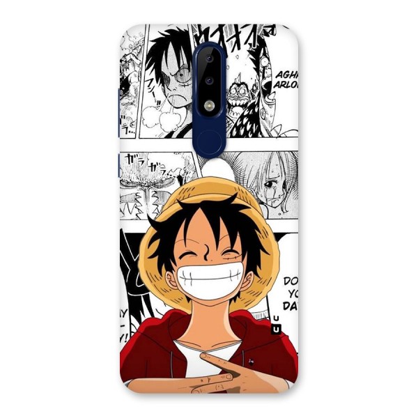 Manga Style Luffy Back Case for Nokia 5.1 Plus