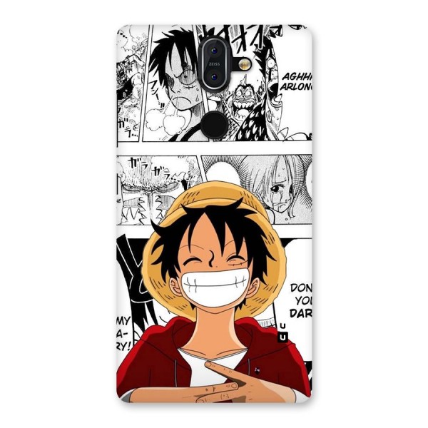 Manga Style Luffy Back Case for Nokia 8 Sirocco