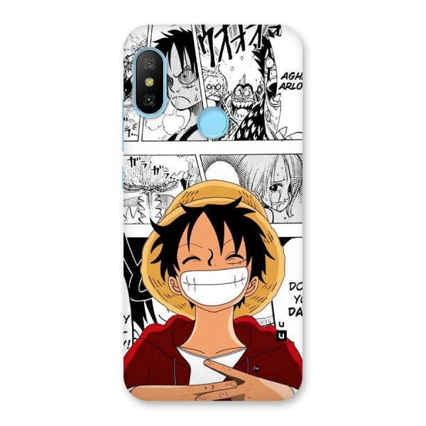 Manga Style Luffy Back Case for Redmi 6 Pro