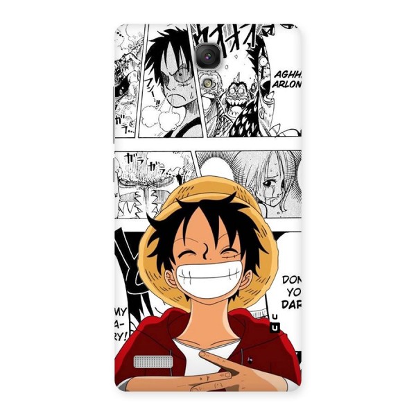 Manga Style Luffy Back Case for Redmi Note 4