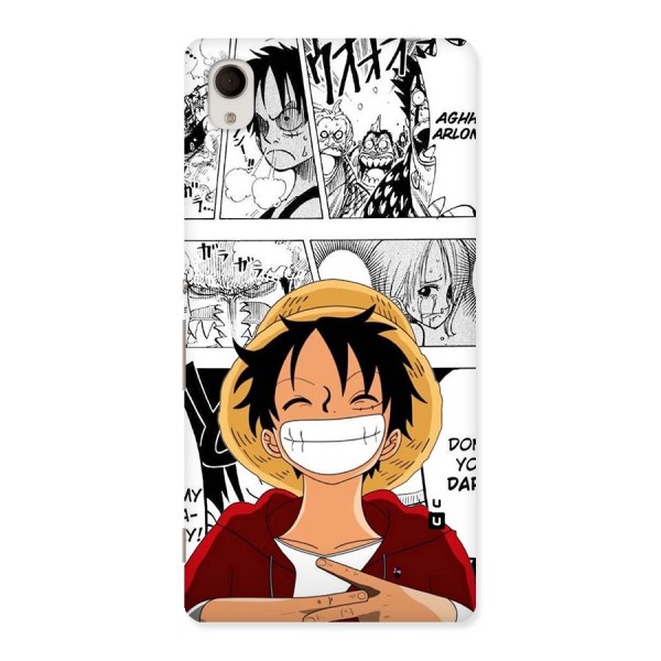 Manga Style Luffy Back Case for Xperia M4