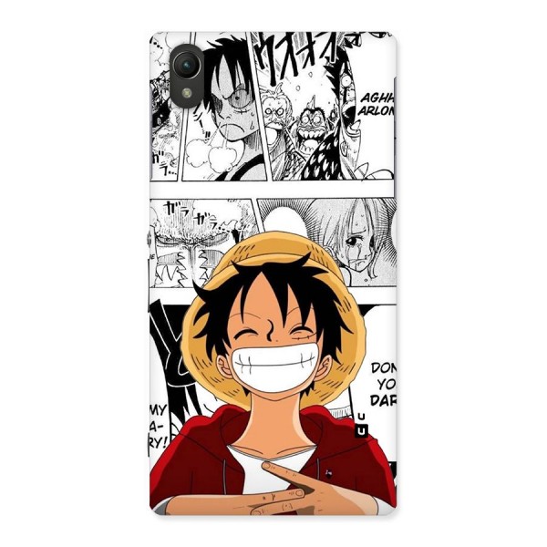 Manga Style Luffy Back Case for Xperia Z1