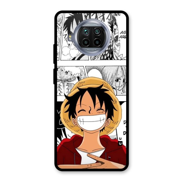 Manga Style Luffy Glass Back Case for Mi 10i