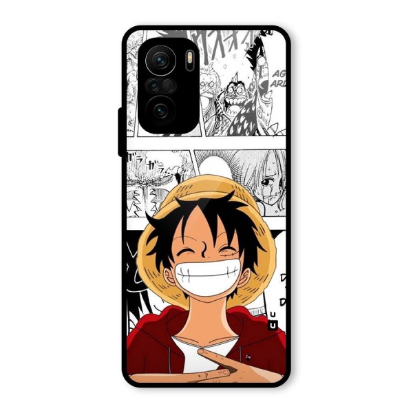 Manga Style Luffy Glass Back Case for Mi 11x