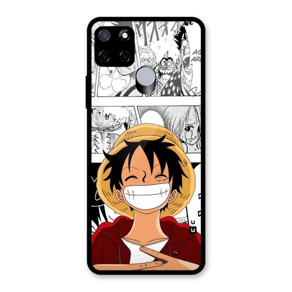 Manga Style Luffy Glass Back Case for Realme C12