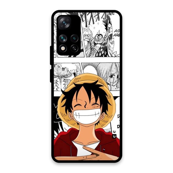 Manga Style Luffy Glass Back Case for Xiaomi 11i 5G