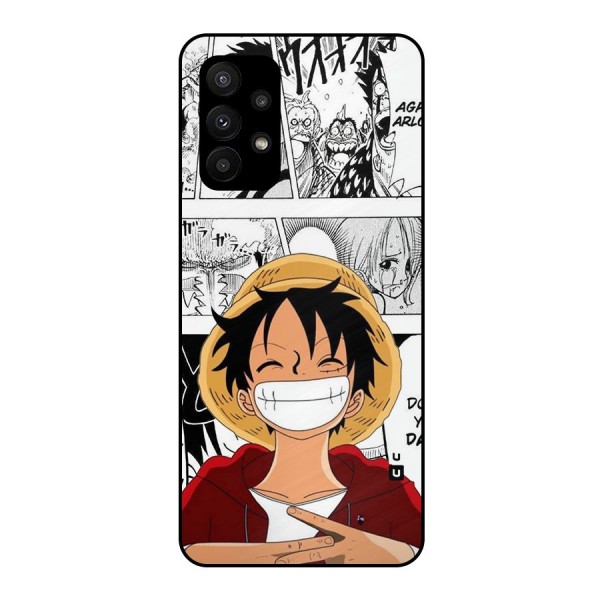 Manga Style Luffy Metal Back Case for Galaxy A23