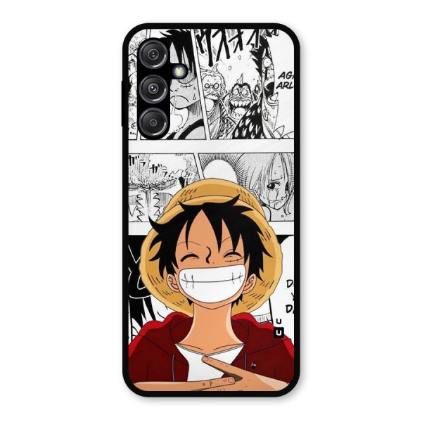 Manga Style Luffy Metal Back Case for Galaxy M34 5G