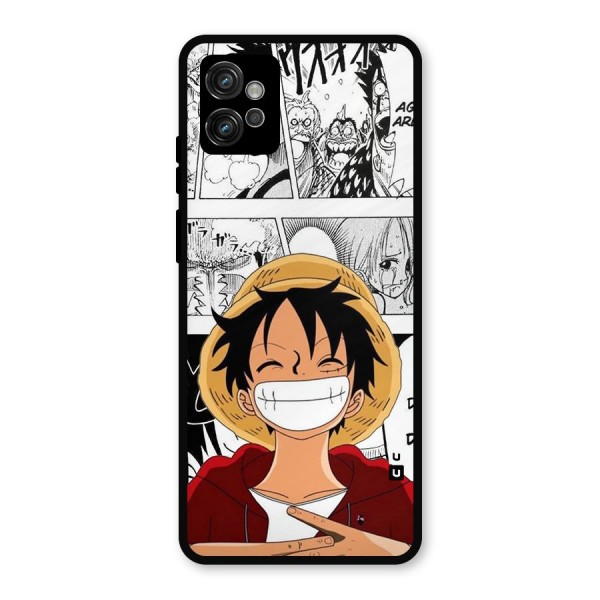 Manga Style Luffy Metal Back Case for Moto G32