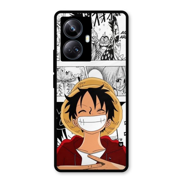 Manga Style Luffy Metal Back Case for Realme 10 Pro Plus