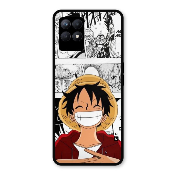 Manga Style Luffy Metal Back Case for Realme 8i