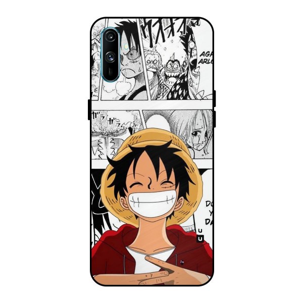 Manga Style Luffy Metal Back Case for Realme C3