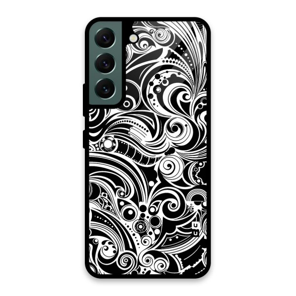 Maori Art Design Abstract Glass Back Case for Galaxy S22 5G