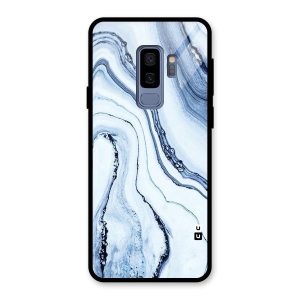 Marble Style (Printed) Glass Back Case for Galaxy S9 Plus