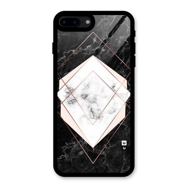 Marble Texture Print Glass Back Case for iPhone 8 Plus