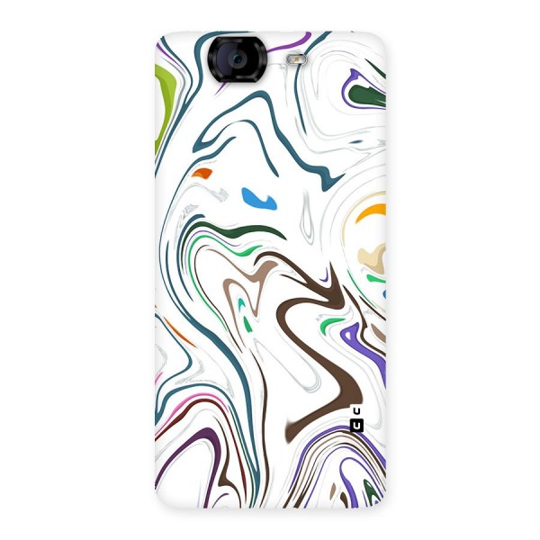 Marbled Printed Art Back Case for Canvas Knight A350