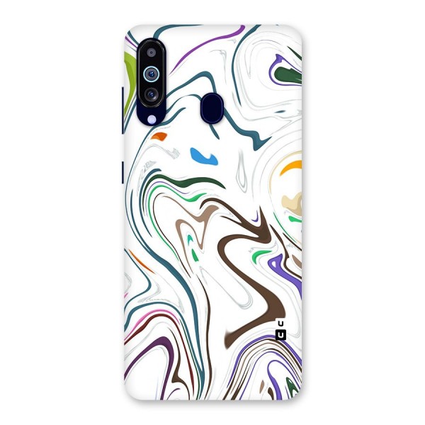 Marbled Printed Art Back Case for Galaxy A60