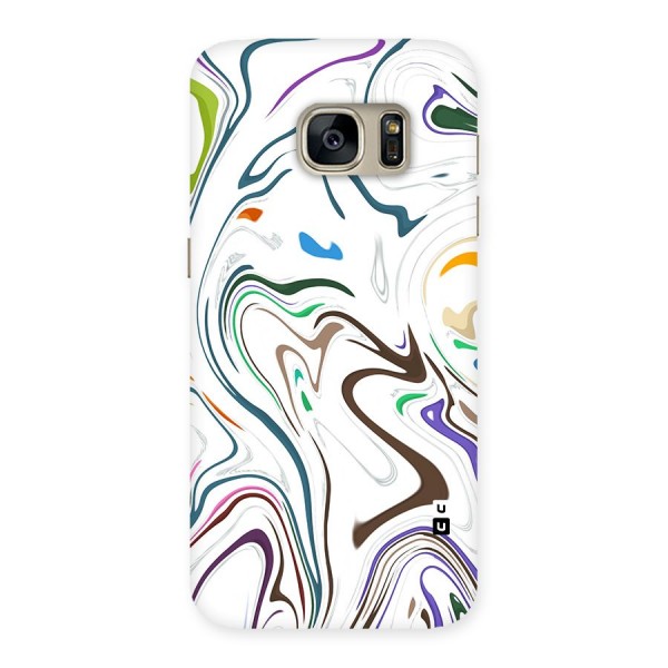 Marbled Printed Art Back Case for Galaxy S7