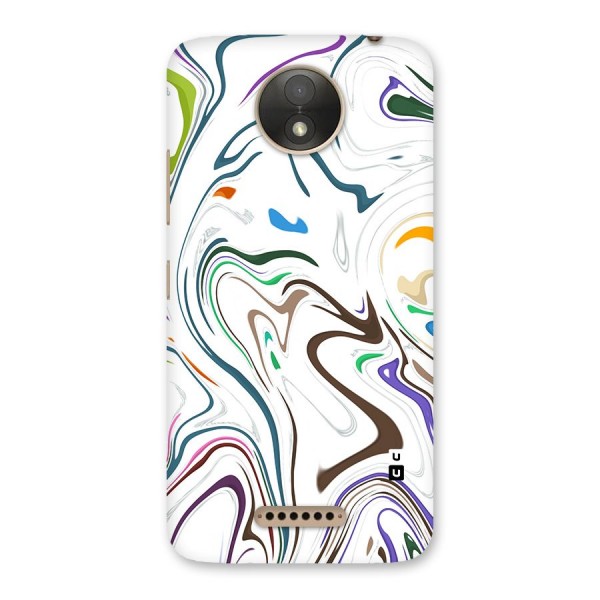 Marbled Printed Art Back Case for Moto C Plus