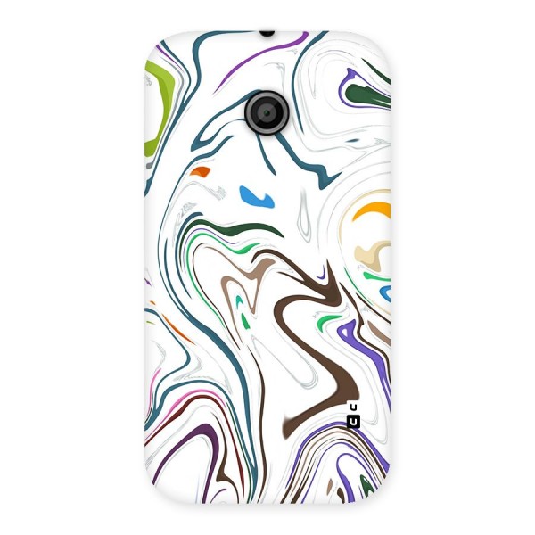 Marbled Printed Art Back Case for Moto E