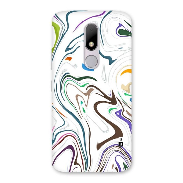 Marbled Printed Art Back Case for Moto M