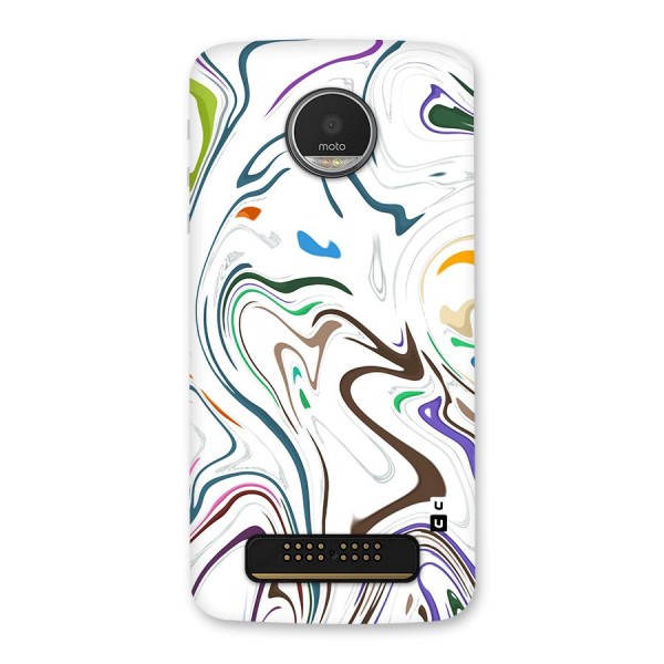 Marbled Printed Art Back Case for Moto Z Play