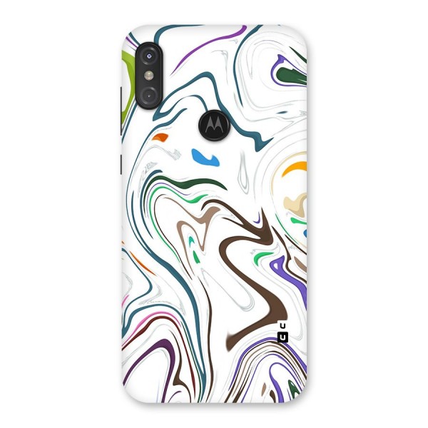 Marbled Printed Art Back Case for Motorola One Power