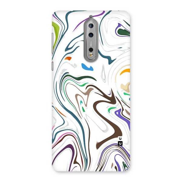 Marbled Printed Art Back Case for Nokia 8