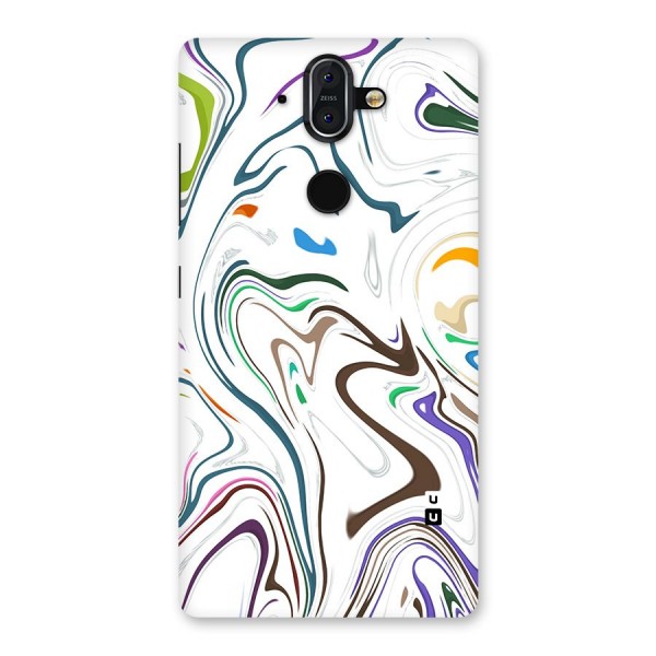 Marbled Printed Art Back Case for Nokia 8 Sirocco