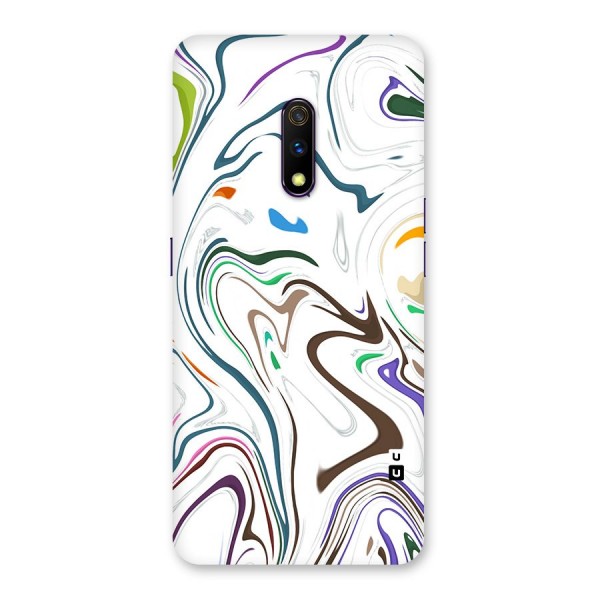 Marbled Printed Art Back Case for Realme X