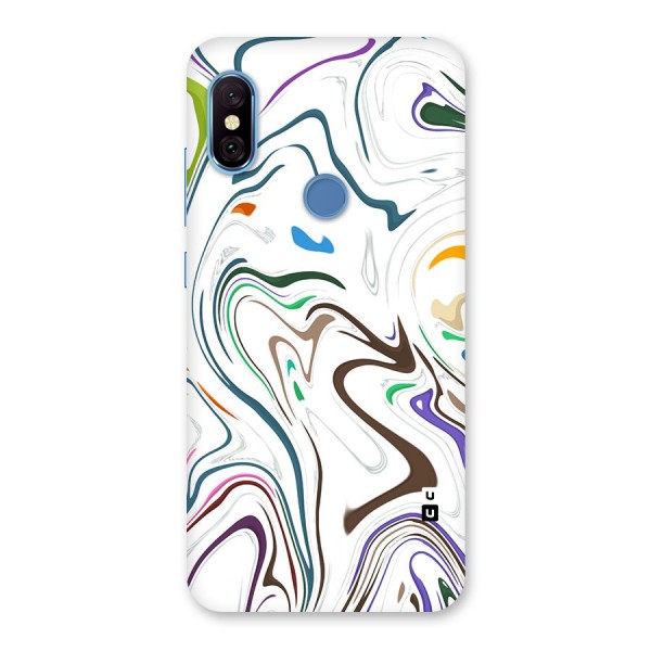 Marbled Printed Art Back Case for Redmi Note 6 Pro